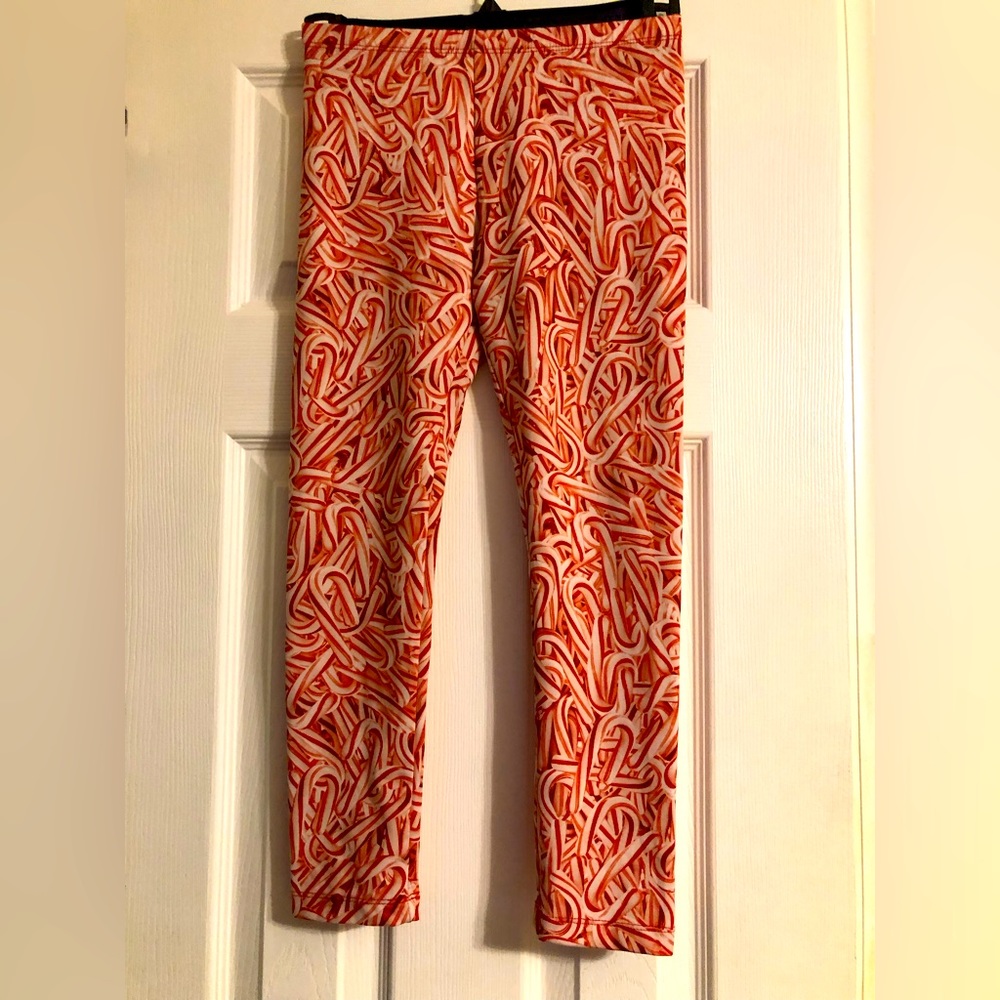 Children’s place‎ candy cane leggings dance polyester spandex girls 7/8 Medium